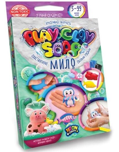набір для творчості пластилінове мило play clay soap мале PCS-02-01U/02U/03U/04U Ціна (цена) 48.40грн. | придбати  купити (купить) набір для творчості пластилінове мило play clay soap мале PCS-02-01U/02U/03U/04U доставка по Украине, купить книгу, детские игрушки, компакт диски 2