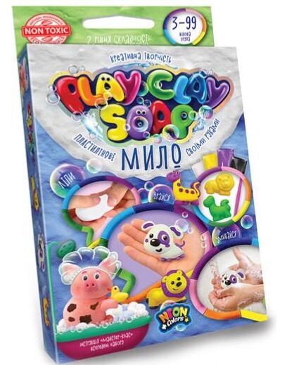 набір для творчості пластилінове мило play clay soap мале PCS-02-01U/02U/03U/04U Ціна (цена) 48.40грн. | придбати  купити (купить) набір для творчості пластилінове мило play clay soap мале PCS-02-01U/02U/03U/04U доставка по Украине, купить книгу, детские игрушки, компакт диски 1