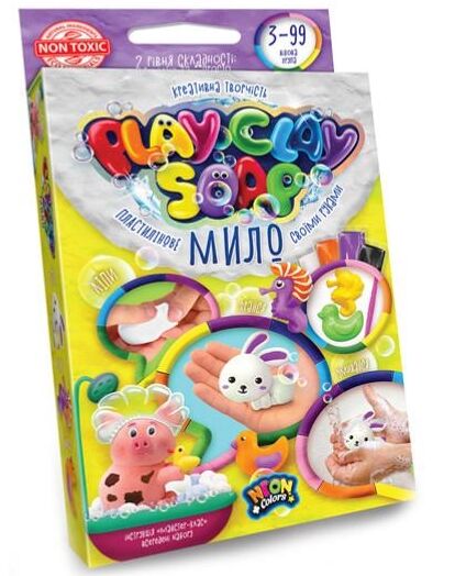 набір для творчості пластилінове мило play clay soap мале PCS-02-01U/02U/03U/04U Ціна (цена) 48.40грн. | придбати  купити (купить) набір для творчості пластилінове мило play clay soap мале PCS-02-01U/02U/03U/04U доставка по Украине, купить книгу, детские игрушки, компакт диски 3