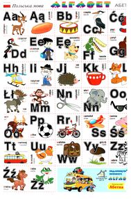 польська мова абетка серія картки двосторонні польська мова абетка серія картки двосторонні
