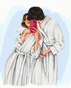 Розпис по номерах 40х50 BS54225 Щасливі миті металік/флуорік brushme Брашми