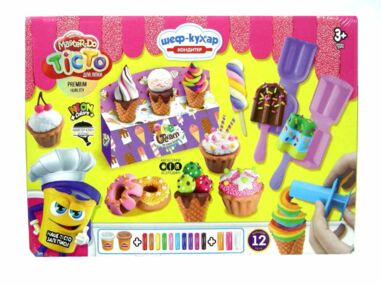 тісто для ліплення Master Do 12 кольорів Кондитер Шеф-кухар TMD-10-03U 300г тісто для ліплення Master Do 12 кольорів Кондитер Шеф-кухар TMD-10-03U 300г