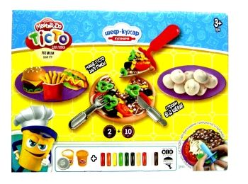 тісто для ліплення Master Do 12 кольорів піца середня шеф-кухар TMD-10-01U тісто для ліплення Master Do 12 кольорів піца середня шеф-кухар TMD-10-01U