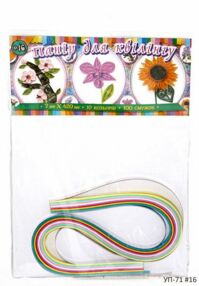 ПАПІР для квілінгу №16 УП-71 10 кольорів ширина 7 мм довжина 420 мм