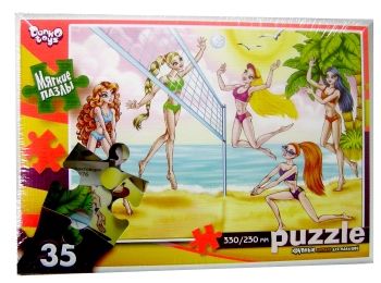 пазли м'які 35 елементів дівчата пляжний волейбол (s35-09-02) ціна danko toys
