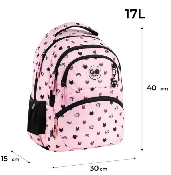 Рюкзак GoPack Education Meow Cats 40х30х15 см GO26-175M-1 Ціна (цена) 996.60грн. | придбати  купити (купить) Рюкзак GoPack Education Meow Cats 40х30х15 см GO26-175M-1 доставка по Украине, купить книгу, детские игрушки, компакт диски 1