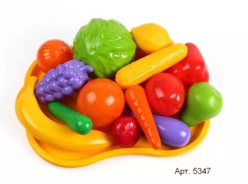 набір фрукти-овочі (5347) на підносі "ТехноК"