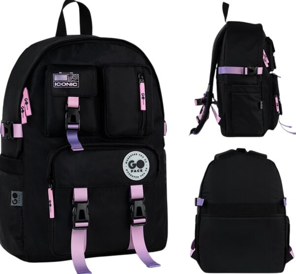Рюкзак GoPack Education Teens чорний градієнт 43x30,5x14 см GO26-2500L-2 Ціна (цена) 1 065.80грн. | придбати  купити (купить) Рюкзак GoPack Education Teens чорний градієнт 43x30,5x14 см GO26-2500L-2 доставка по Украине, купить книгу, детские игрушки, компакт диски 1