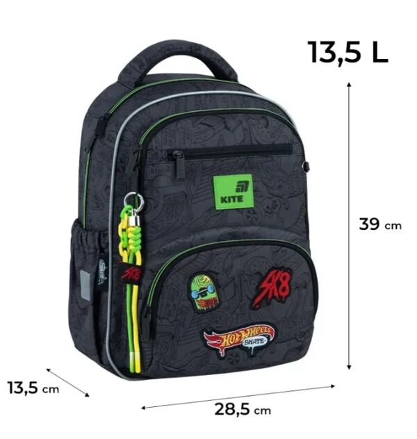 Рюкзак Kite Education Hot Wheels 39х28,5х13,5 см HW26-773M Ціна (цена) 2 563.60грн. | придбати  купити (купить) Рюкзак Kite Education Hot Wheels 39х28,5х13,5 см HW26-773M доставка по Украине, купить книгу, детские игрушки, компакт диски 1