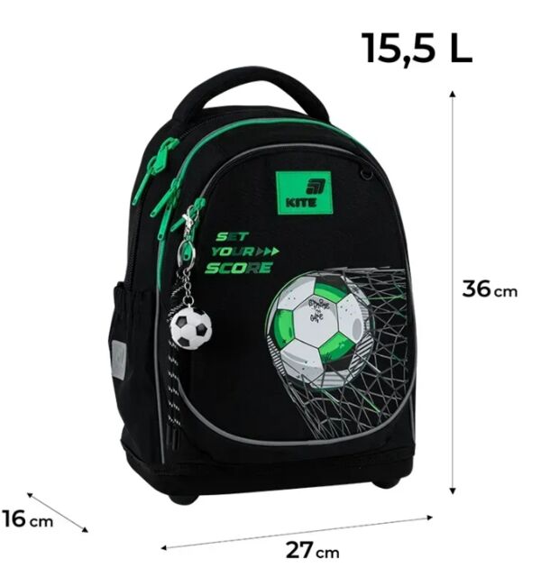 Рюкзак Kite Education Football 36х27х16 см K26-724S-3 Ціна (цена) 2 965.90грн. | придбати  купити (купить) Рюкзак Kite Education Football 36х27х16 см K26-724S-3 доставка по Украине, купить книгу, детские игрушки, компакт диски 1