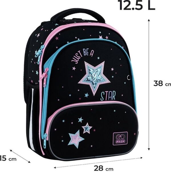 Рюкзак GoPack Education Be A Star каркасний 38x28x15 см GO25-597M-1 Ціна (цена) 1 319.80грн. | придбати  купити (купить) Рюкзак GoPack Education Be A Star каркасний 38x28x15 см GO25-597M-1 доставка по Украине, купить книгу, детские игрушки, компакт диски 1