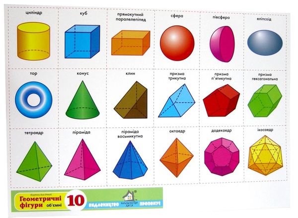 картки розрізні геометричні фігури об'ємні Ціна (цена) 11.40грн. | придбати  купити (купить) картки розрізні геометричні фігури об'ємні доставка по Украине, купить книгу, детские игрушки, компакт диски 1