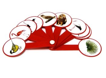 Віяло птахів (пластмасове)