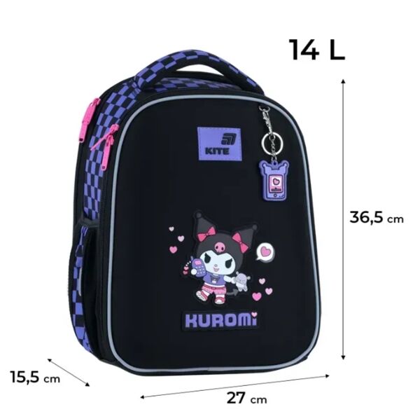 Рюкзак Kite Education Kuromi каркасний 36,5x27x15,5 см HK26-555S-3 Ціна (цена) 2 877.00грн. | придбати  купити (купить) Рюкзак Kite Education Kuromi каркасний 36,5x27x15,5 см HK26-555S-3 доставка по Украине, купить книгу, детские игрушки, компакт диски 1