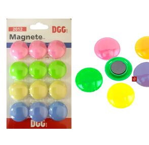 магніти для дошки 12 штук 2 см 2012 в асортименті