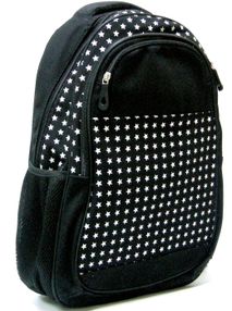 Рюкзак Leader 980569 California L чорний з білими зірками Рюкзак Leader 980569 California L чорний з білими зірками