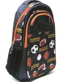 Рюкзак Leader 980581 California L синій з м'ячами Рюкзак Leader 980581 California L синій з м'ячами