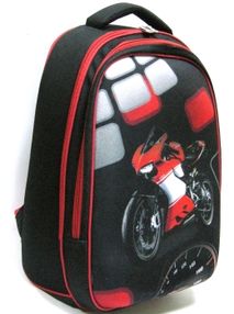 рюкзак черепашка ортопедичний Leader 972565 Smile Мотоцикл розмір 38х29х19см