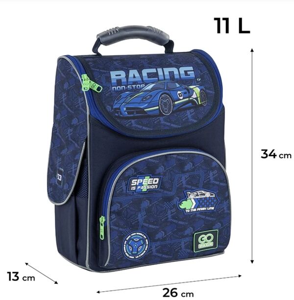 Рюкзак GoPack Education Racing каркасний 34x26x13 см GO25-5001S-6 Ціна (цена) 1 147.30грн. | придбати  купити (купить) Рюкзак GoPack Education Racing каркасний 34x26x13 см GO25-5001S-6 доставка по Украине, купить книгу, детские игрушки, компакт диски 1