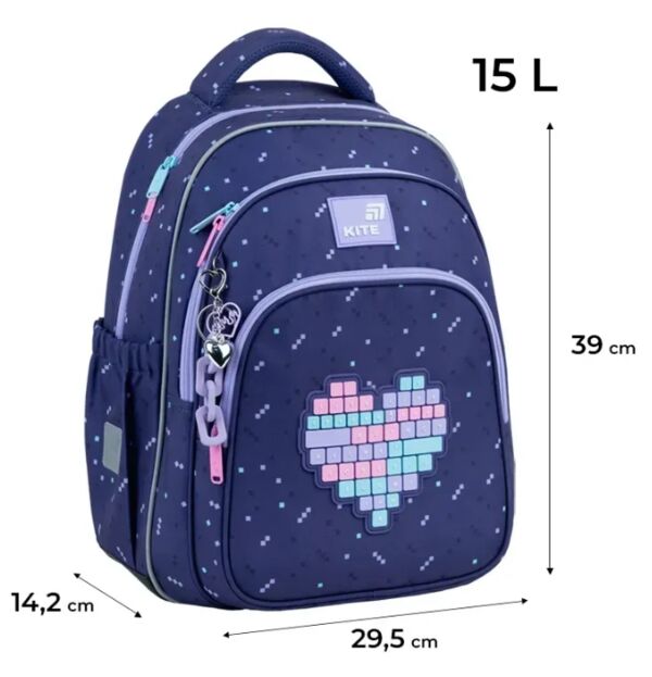 Рюкзак Kite Education Type Love 39x29,5x14,2 см K26-763M-2 Ціна (цена) 2 287.30грн. | придбати  купити (купить) Рюкзак Kite Education Type Love 39x29,5x14,2 см K26-763M-2 доставка по Украине, купить книгу, детские игрушки, компакт диски 1