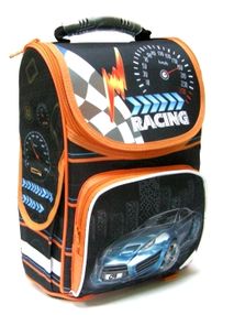 Рюкзак CFS 86166 Blue Car шкільний, каркасний