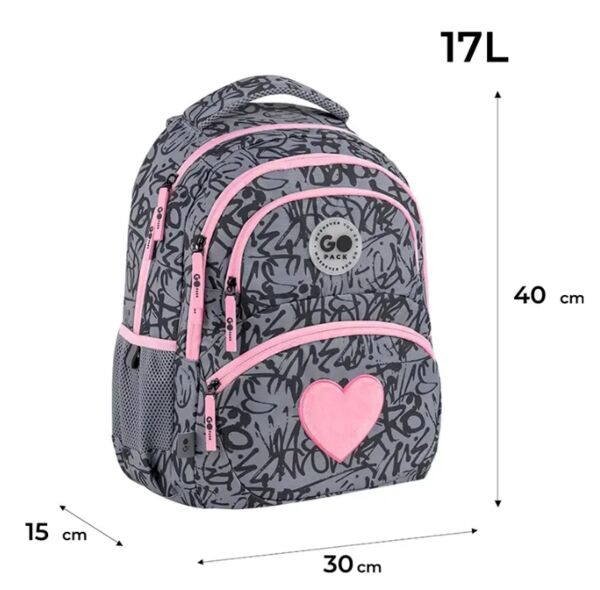 Рюкзак GoPack Education Fluffy Heart 40х30х15 см GO26-175M-4 Ціна (цена) 996.60грн. | придбати  купити (купить) Рюкзак GoPack Education Fluffy Heart 40х30х15 см GO26-175M-4 доставка по Украине, купить книгу, детские игрушки, компакт диски 1