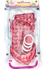 коляска для ляльки металевий каркас кольори в асортименті 883