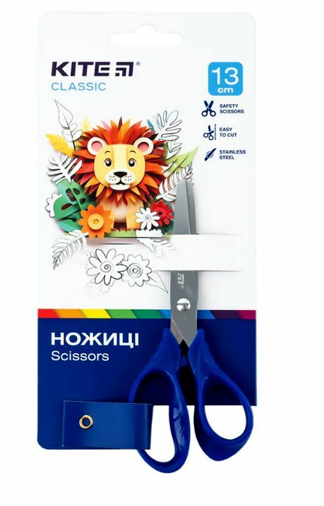 Ножиці Kite 13 см дитячі безпечні леза K-122-2 Ціна (цена) 32.30грн. | придбати  купити (купить) Ножиці Kite 13 см дитячі безпечні леза K-122-2 доставка по Украине, купить книгу, детские игрушки, компакт диски 0