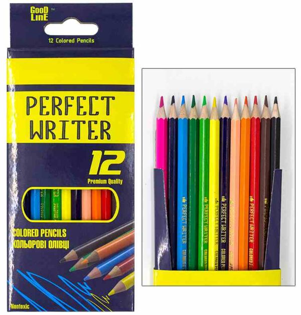 олівці кольорові  12 кольорів  Perfect Writer GOOD LINE ціна купити Ціна (цена) 36.40грн. | придбати  купити (купить) олівці кольорові  12 кольорів  Perfect Writer GOOD LINE ціна купити доставка по Украине, купить книгу, детские игрушки, компакт диски 0