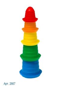 пірамидка пасочки артикул 2667 сомбреро 1 (5 пасочок) "ТехноК"