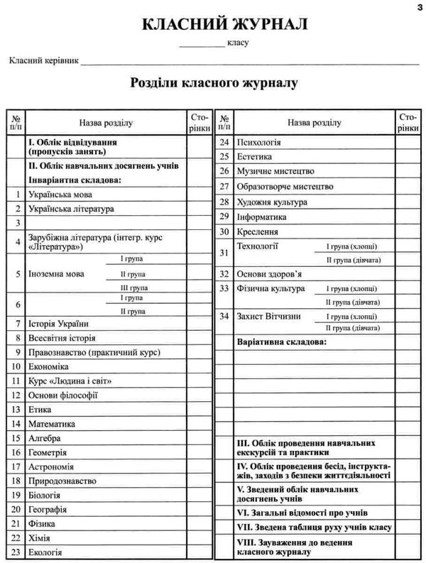 класний журнал 5-11 класи Ціна (цена) 205.00грн. | придбати  купити (купить) класний журнал 5-11 класи доставка по Украине, купить книгу, детские игрушки, компакт диски 3