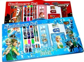 набор канцтоваров  артикул 8811 розмальовка, пенал, фломастери, гаманець, лінійка, точилка, гу