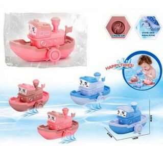 Водоплаваюча іграшка човен корабель 2 кольори 898-3