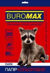 папір офісний кольоровий Buromax а4 80г/м2 Dark mix 50 листов 5 кольорів Buromax BM.2721450-99