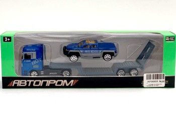 машинка трейлер автопром купити артикул 7879 ціна   металеві машинки 6 видів в асортименті