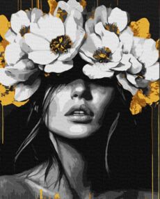 Розпис по номерах 40х50 КНО8506 Пелюсткова гармонія "Ідейка"