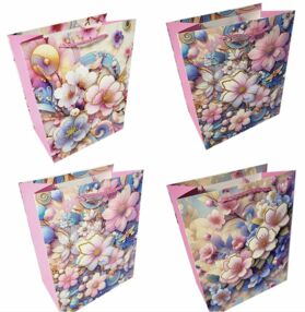 подарунковий пакет 18 х 23 х 10 см 790-S 3d в асортименті