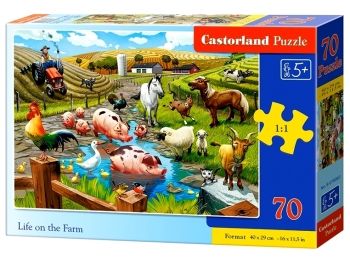 пазли castorland 70 елементів життя на ферм 070060 Ціна (цена) 160.40грн. | придбати  купити (купить) пазли castorland 70 елементів життя на ферм 070060 доставка по Украине, купить книгу, детские игрушки, компакт диски 0