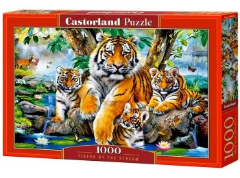 пазли castorland 1000 елементів tigers by the stream 104413
