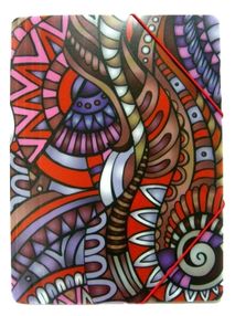 папка пластикова на гумках формат а4 артикул О31665    Optima "Ethnics" в ассор