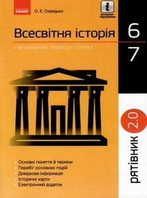 всесвітня історія 6-7 клас рятівник 2.0 у визначеннях, таблицях і схемах книга