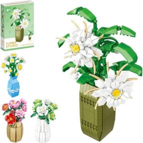 Конструктор квіти ваза 4 види від 537 деталей 9104-9114А