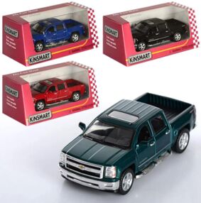машинки (kt5381w) chevrolet silverado 2014 kinsmart металева в асортименті