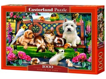 пазли castorland 1000 елементів pets in park 104406