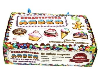 гіпсова розмальовка кондитерська лавка на магнітах