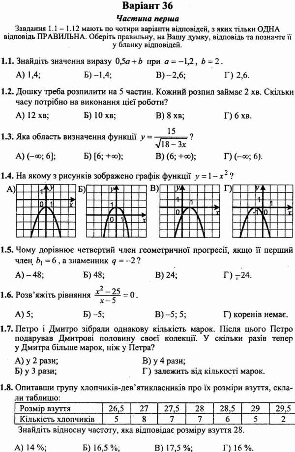 дпа 2021 9 клас математика збірник завдань для ДПА Ціна (цена) 73.80грн. | придбати  купити (купить) дпа 2021 9 клас математика збірник завдань для ДПА доставка по Украине, купить книгу, детские игрушки, компакт диски 4