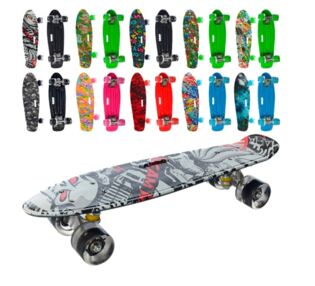 Скейт пенні 55 х 15 см світло ms 0749-7 кольори в асортименті