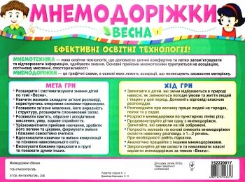 мнемодоріжки весна мнемодоріжки весна
