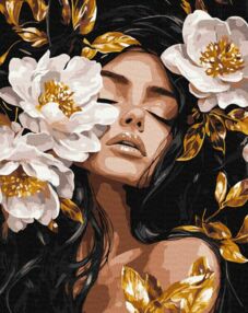 Розпис по номерах 40х50 КНО8504 Квітковий вихор "Ідейка"