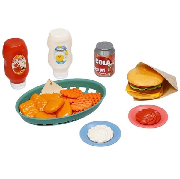 Ігровий набір фастфуд бургер спеції посуд 111-90155-А010 Ціна (цена) 306.60грн. | придбати  купити (купить) Ігровий набір фастфуд бургер спеції посуд 111-90155-А010 доставка по Украине, купить книгу, детские игрушки, компакт диски 0